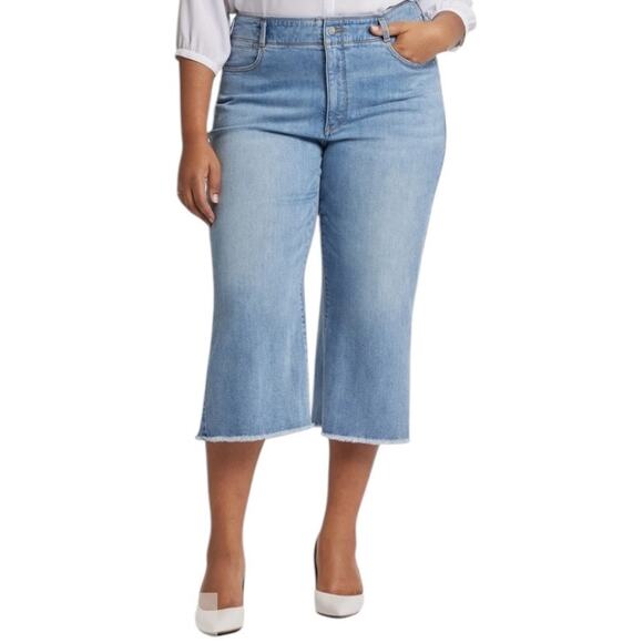 NYDJ Denim - NYDJ Jeans Brigitte Wide leg capri blue size 22W